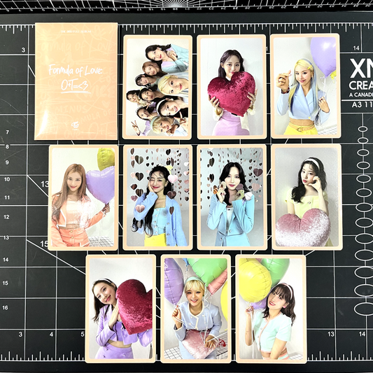 TWICE The 3rd Full Album Formula of Love: O+T= 3 Orange Photocard Set