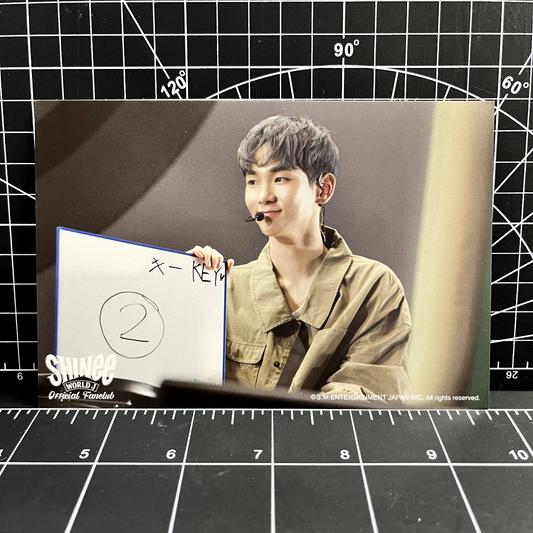 SHINee World J Official Fanclub Postcard (SHINee World 2017 FIVE) - Key