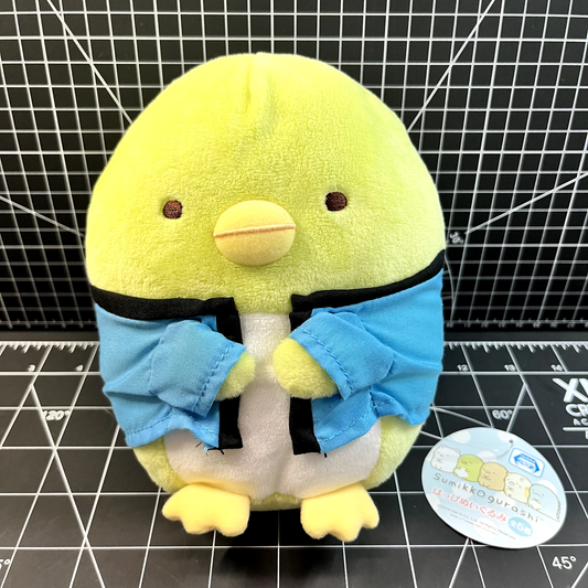 Sanrio San-X Sumikko Gurashi Penguin? with Blue Haori (Japanese) Small Plush Toy