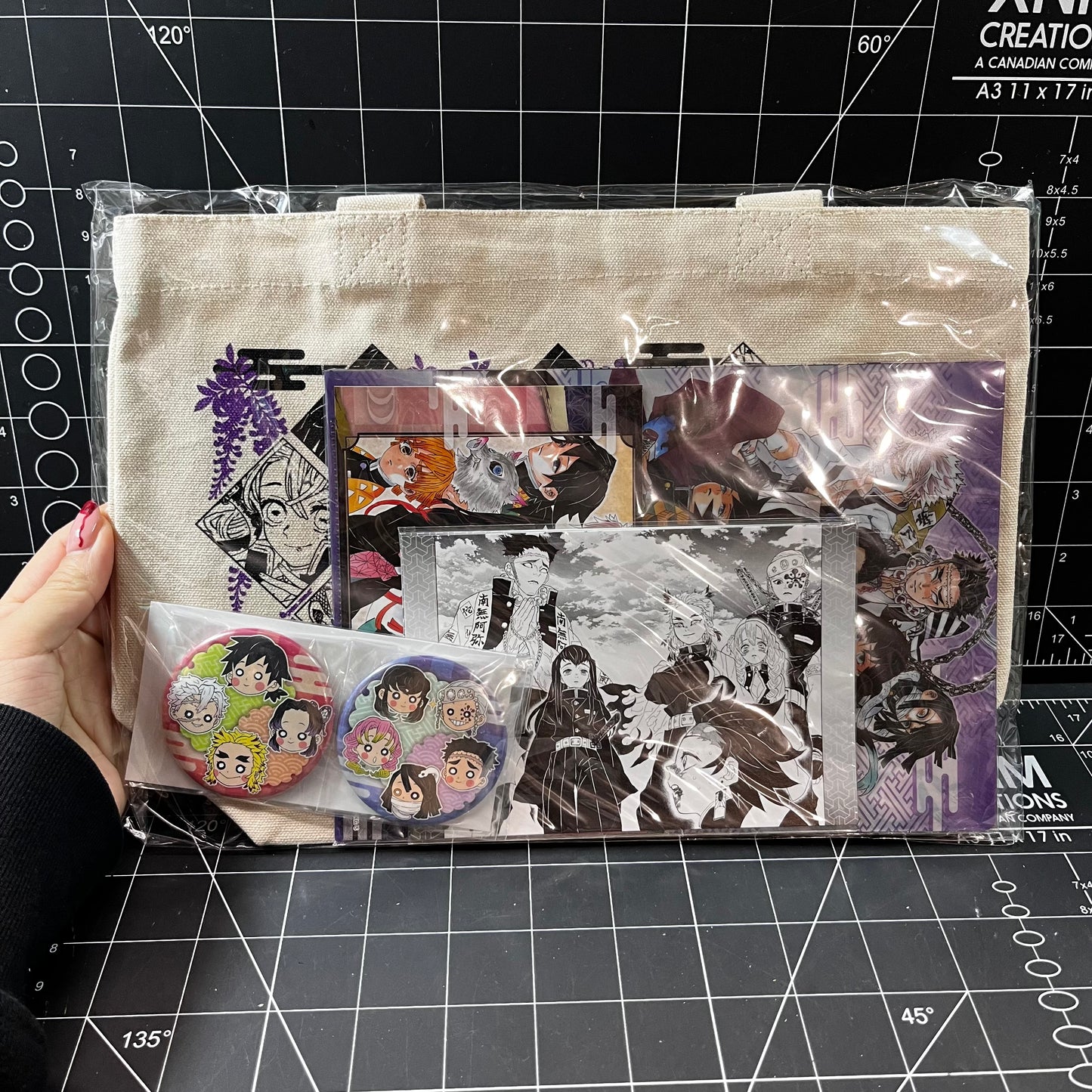 Demon Slayer: Kimetsu no Yaiba Tote Bag Set Original Art Exhibition