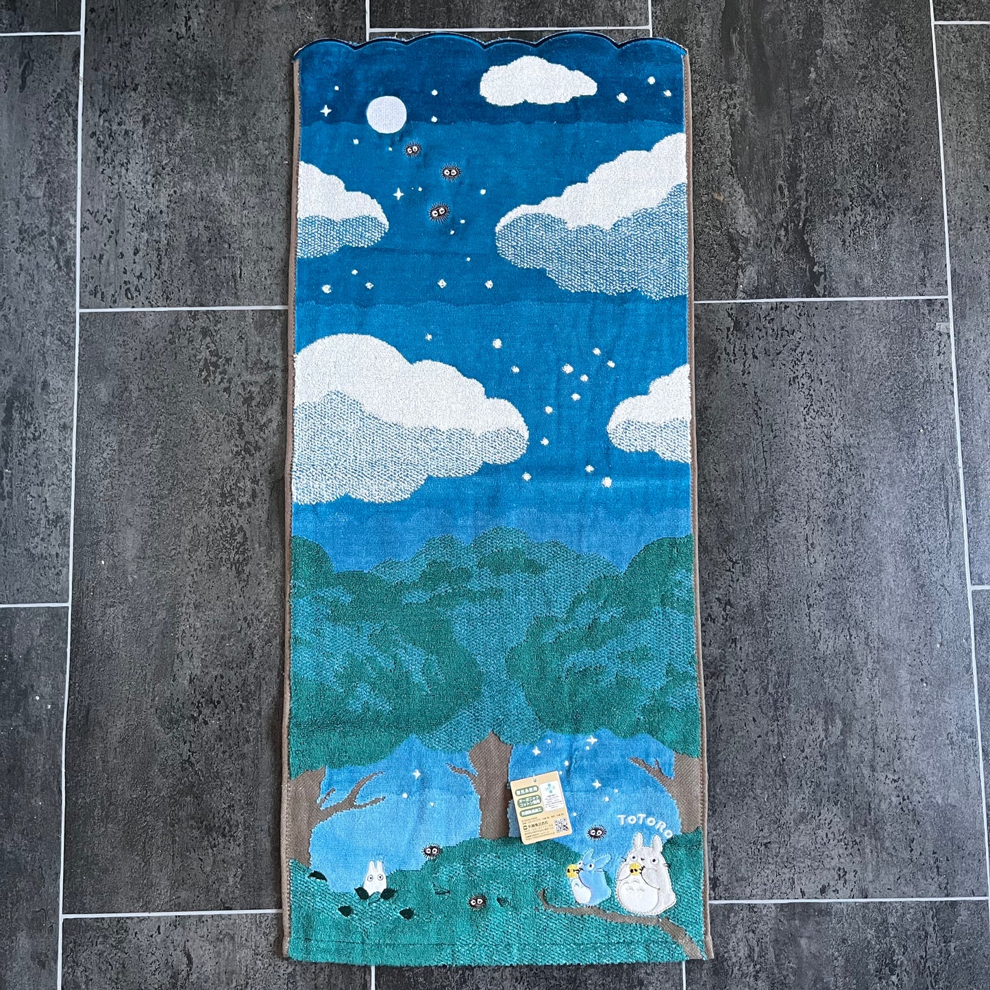 My Neighbor Totoro On a Moonlit Night Face Towel