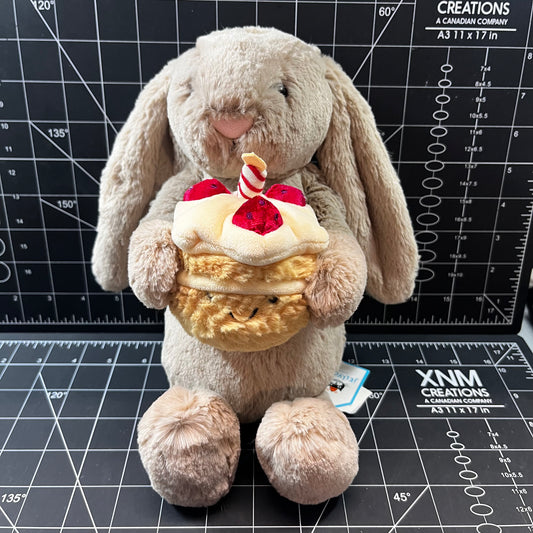 Jellycat Bashful Beige Bunny 'Birthday'