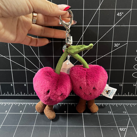 Jellycat Amuseables Cherries Bag Charm