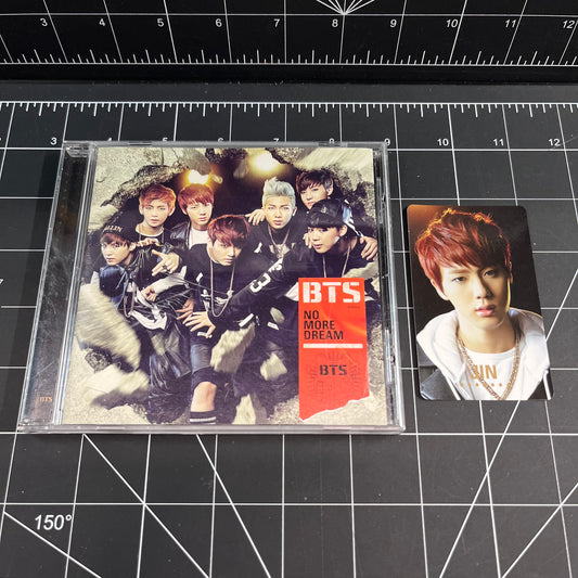 BTS The 1st Japanese SIngle NO MORE DREAM (Regular Edition) - Jin Photocard