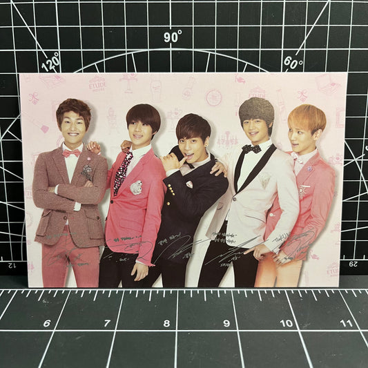 ETUDE HOUSE x SHINee Official Merchandise - Group Postcard