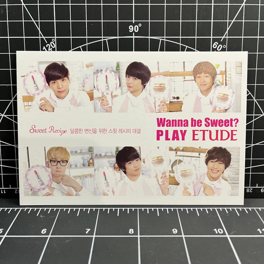 ETUDE HOUSE x SHINee Official Merchandise - Group Postcard