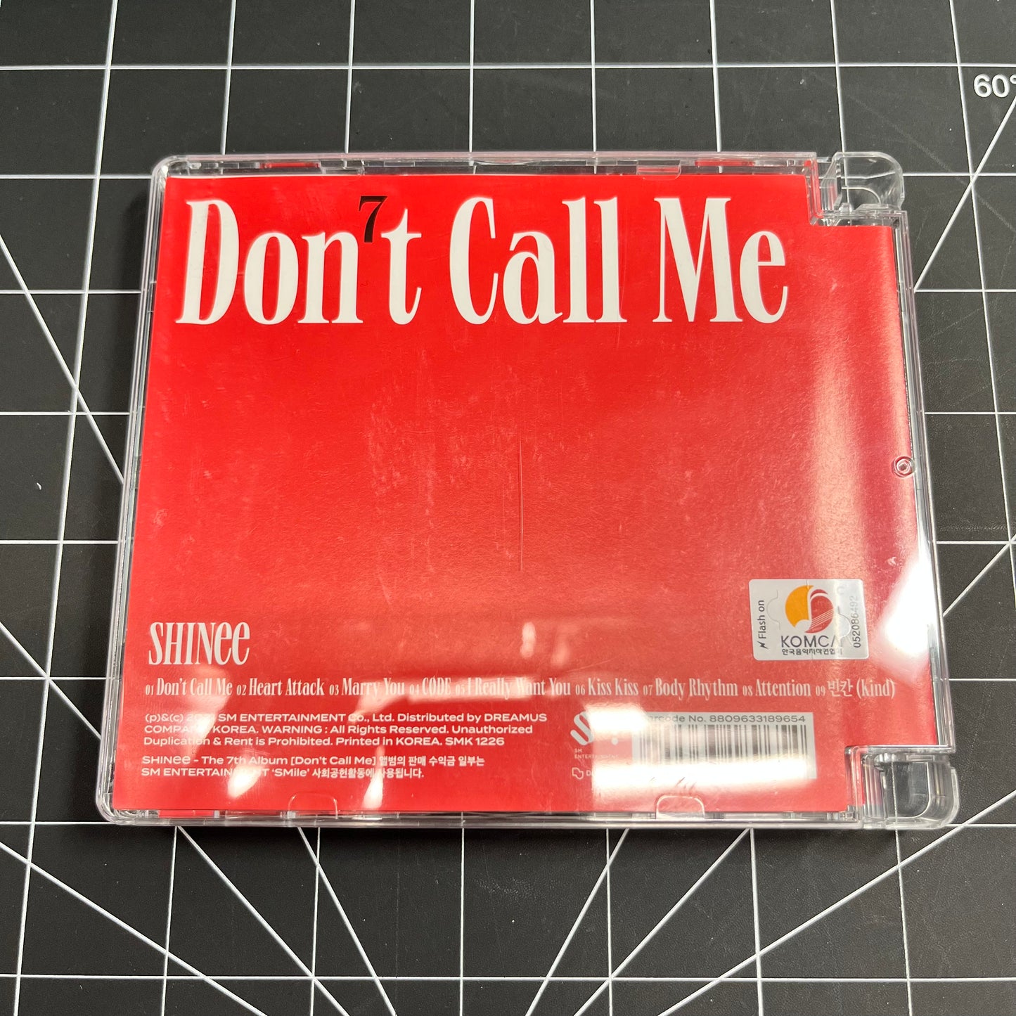 SHINee The 7th Album Don't Call Me (Onew Ver.) - No Photocard