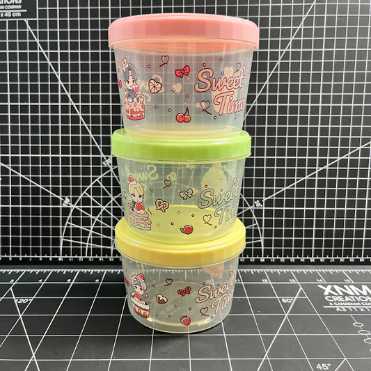 BTS TinyTan Sweet Time Official Merchandise - Containers (Set of 3)