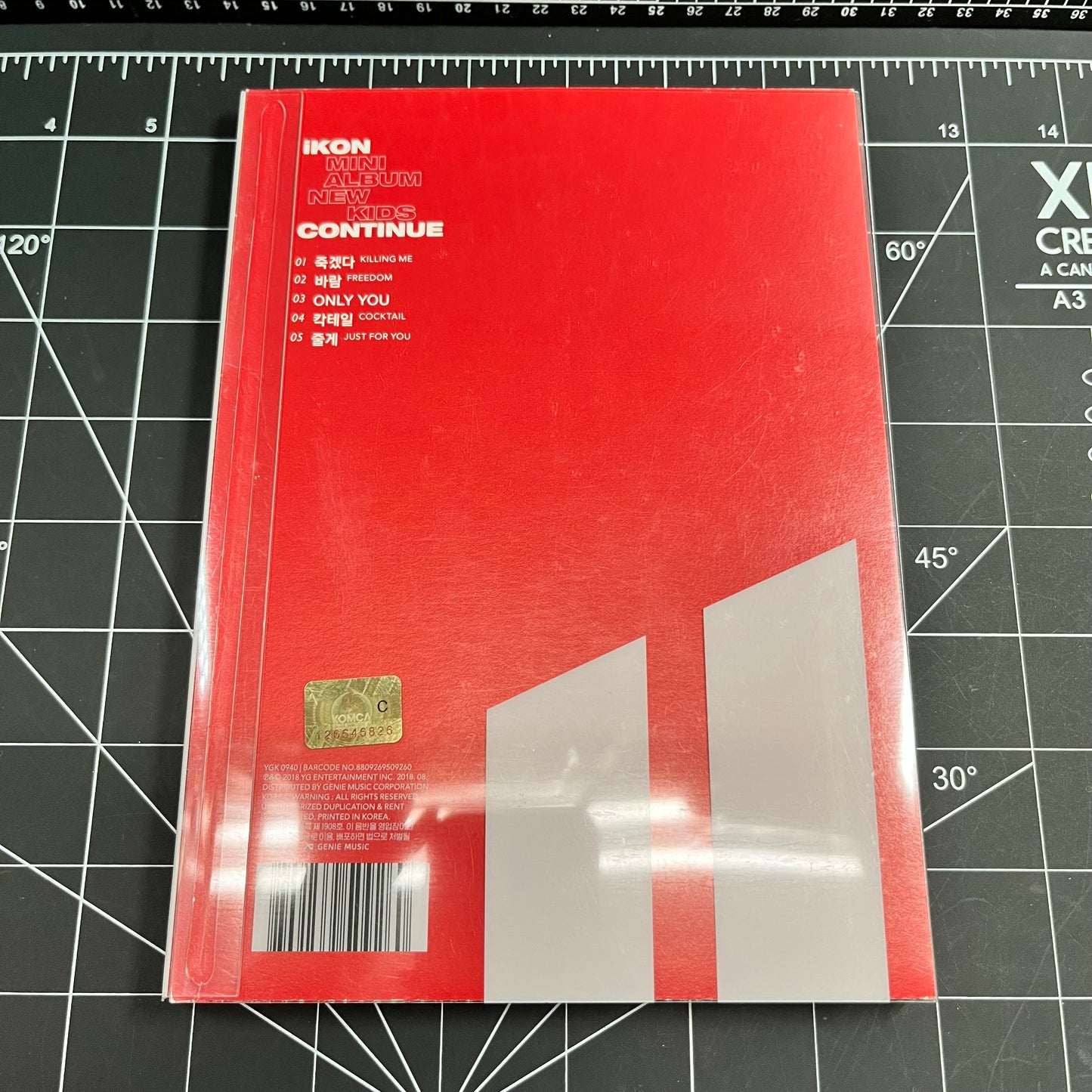 iKON The 1st Mini Album New Kids: Continue (Red Ver.) - No Photocard