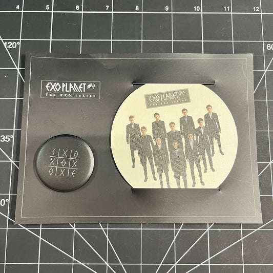 EXO Planet #2 The EXO'luXion Official Merchandise - Coaster & Badge