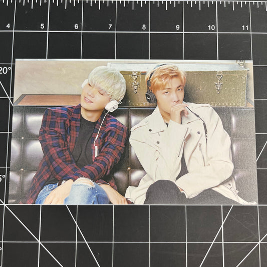 BTS x MEDIHEAL Official Merchandise - Suga & RM Postcard