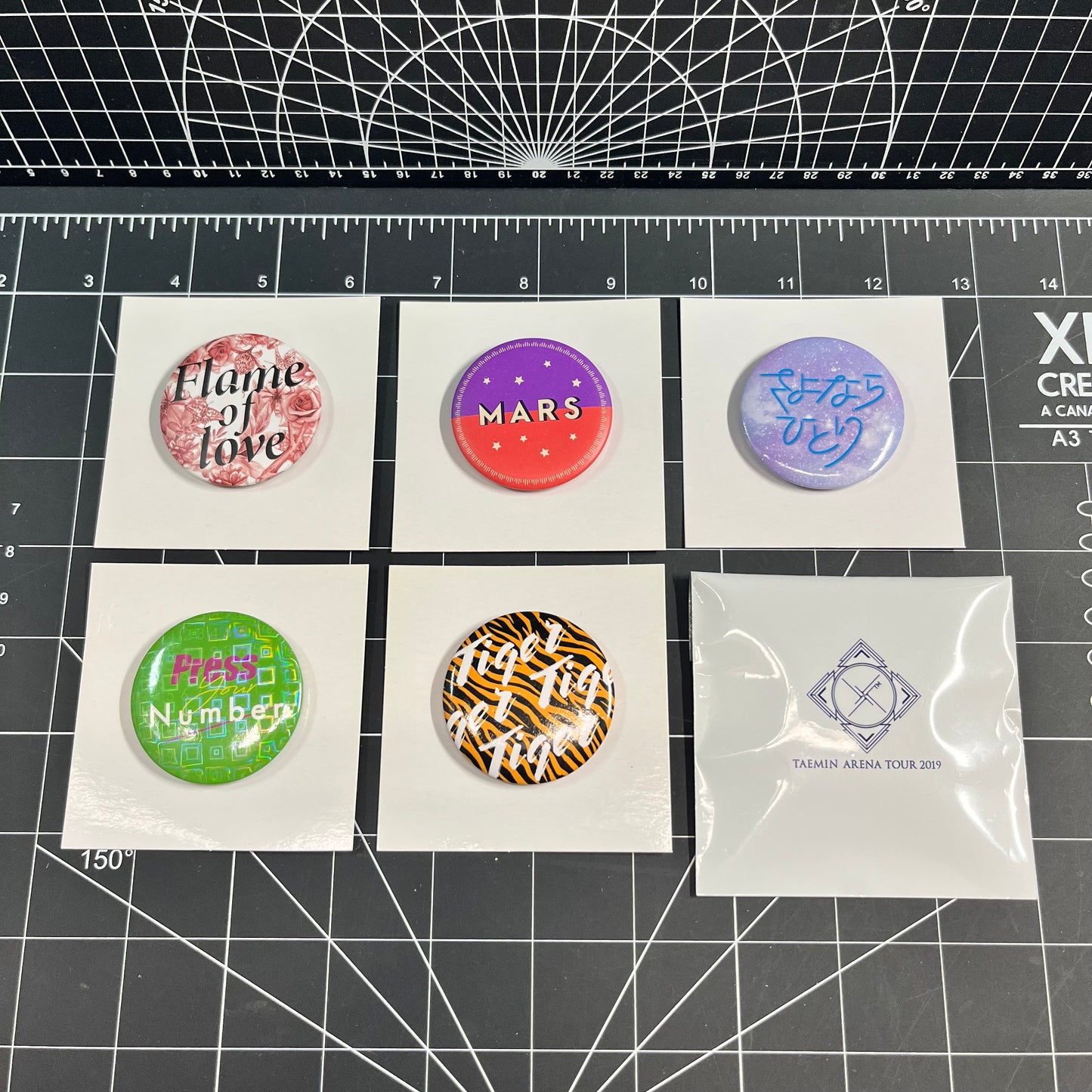 Taemin Japan Arena Tour 2019 X™ Official Badge Merchandise