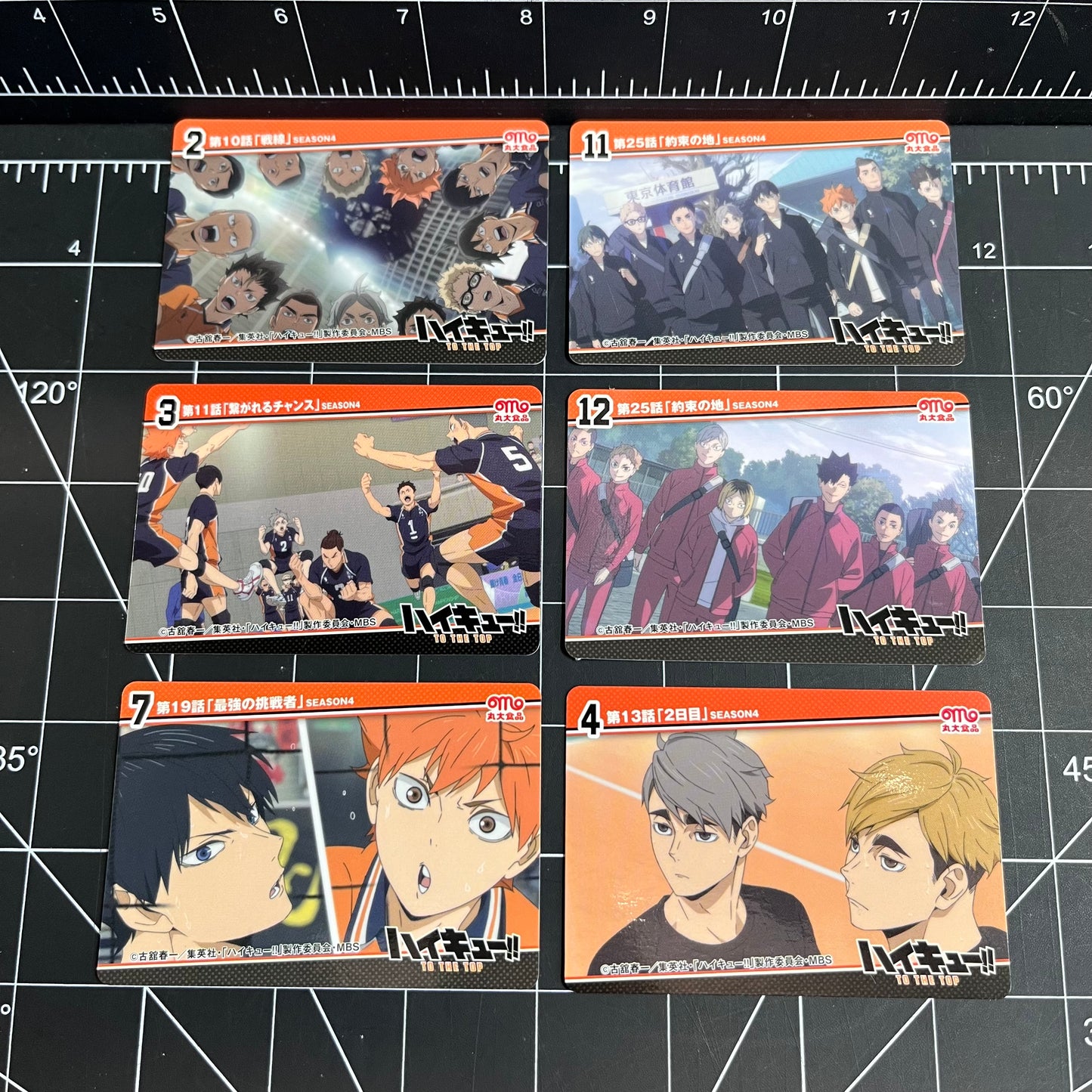 Haikyu!! Japan Anime Scene Trading Cards Karasuno, Nekoma & Inarizaki High