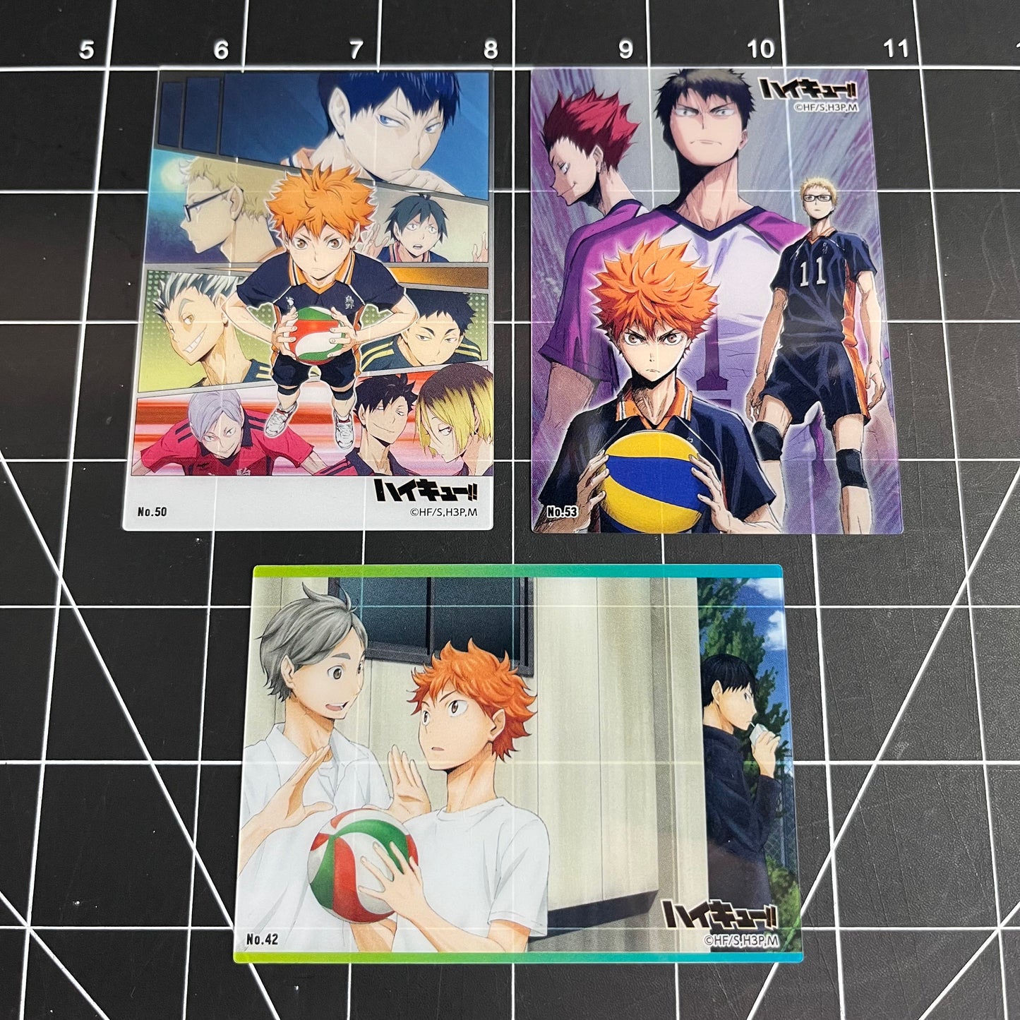 Haikyu!! Japan Clear Trading Cards Karasuno High & Shiratorizawa Academy