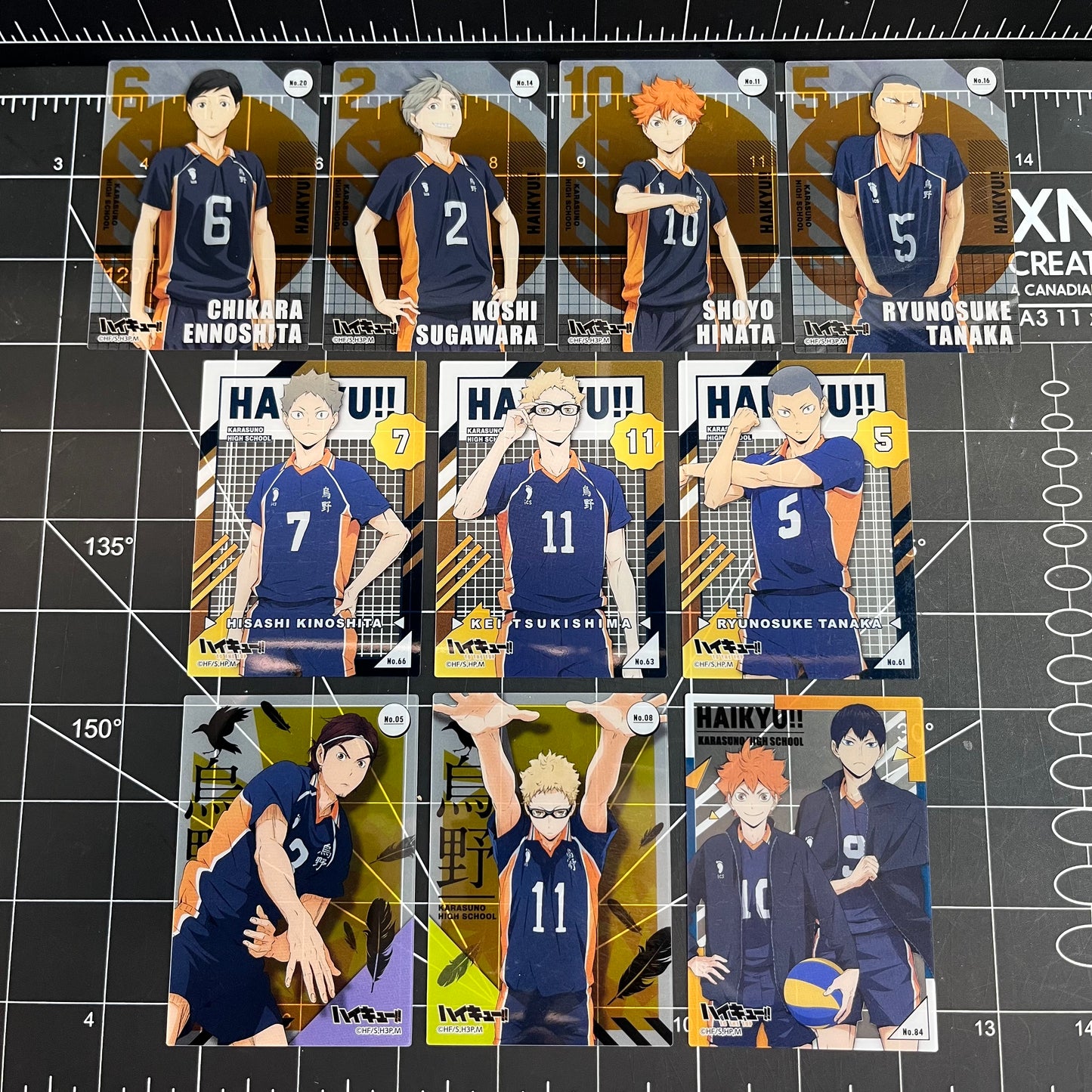 Haikyu!! Japan Clear Trading Cards Karasuno High