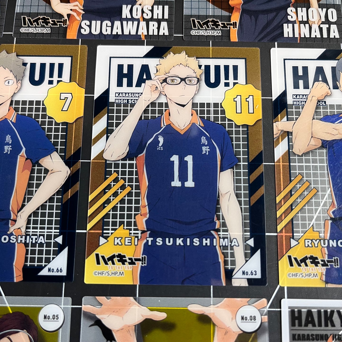 Haikyu!! Japan Clear Trading Cards Karasuno High