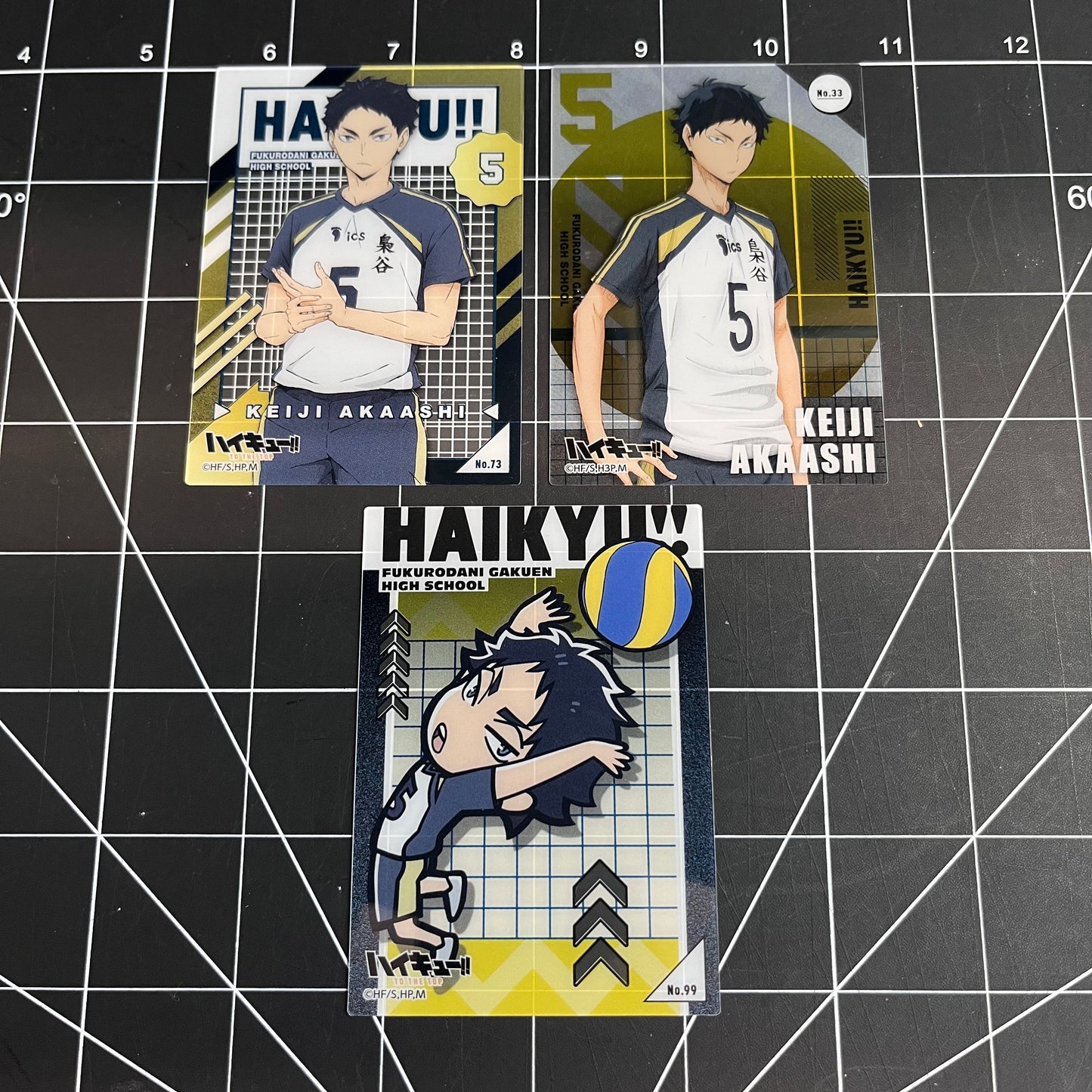 Haikyu!! Japan Clear Trading Cards Fukurōdani Academy Keiji Akaashi