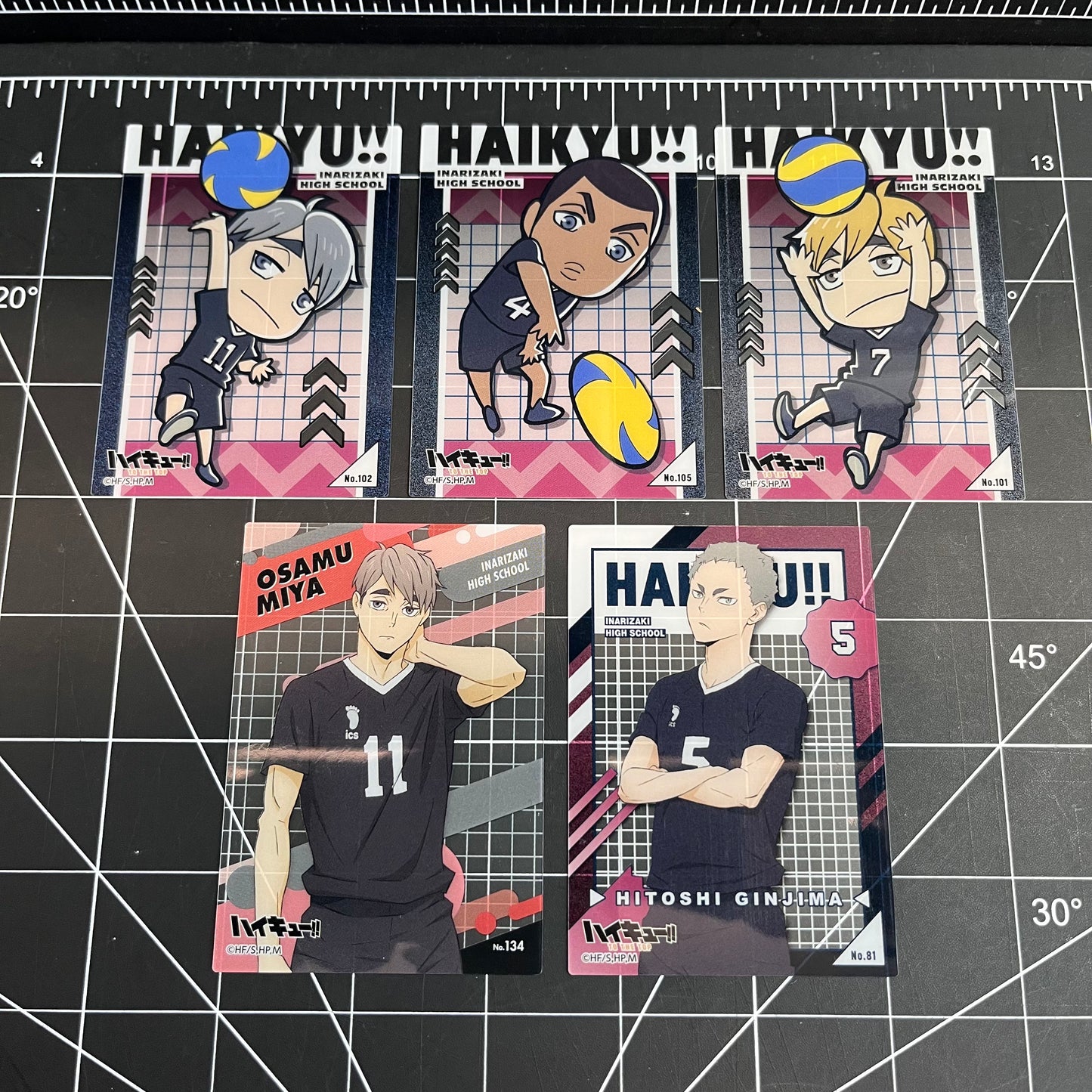 Haikyu!! Japan Clear Trading Cards Inarizaki High