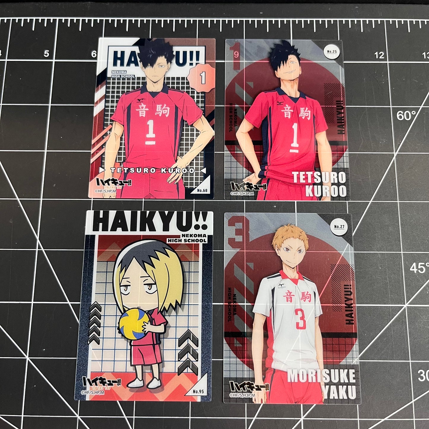 Haikyu!! Japan Clear Trading Cards Nekoma High