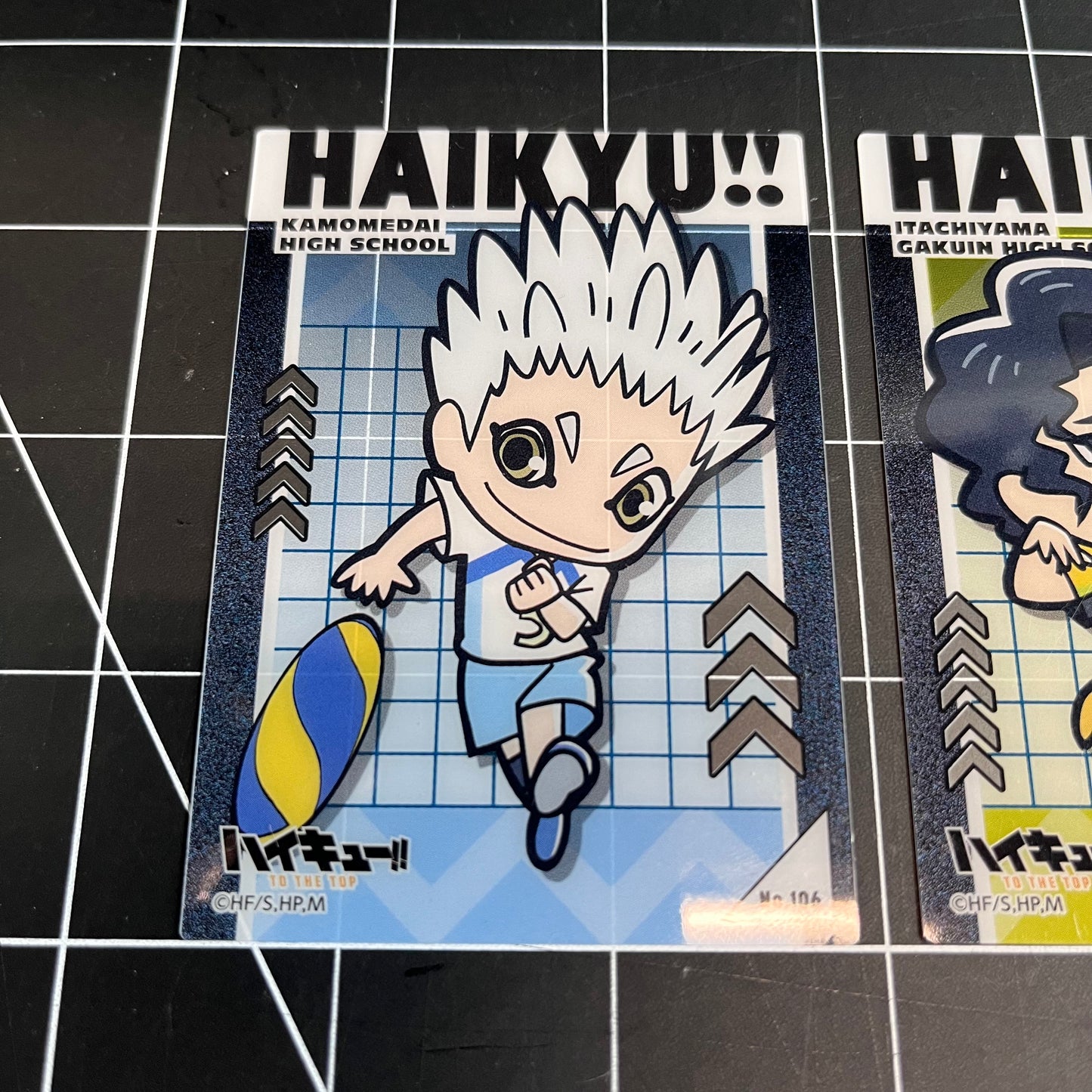 Haikyu!! Japan Clear Trading Cards Kamomedai Hoshiumi & Itachiyama Sakusa