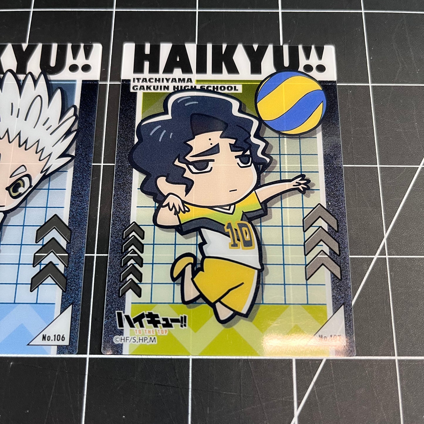 Haikyu!! Japan Clear Trading Cards Kamomedai Hoshiumi & Itachiyama Sakusa