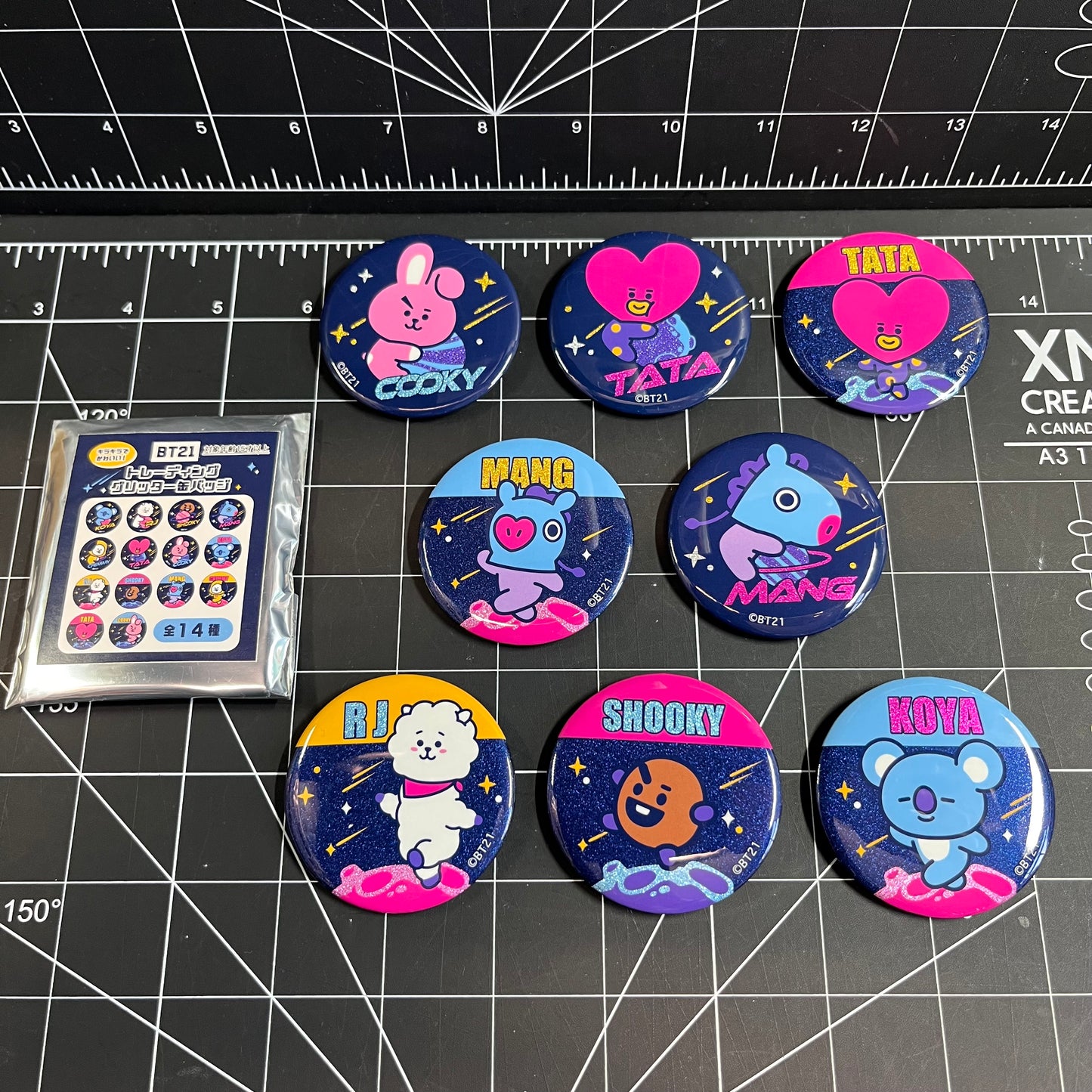 BTS BT21 Pin Badges (Space Theme) Merchandise from Japan