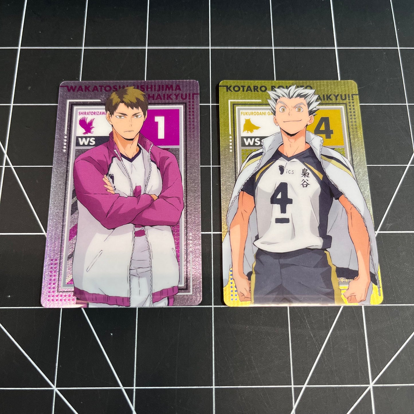 Haikyu!! Season 4 Metallic Trading Card Shiratorizawa Academy & Fukurōdani Academy