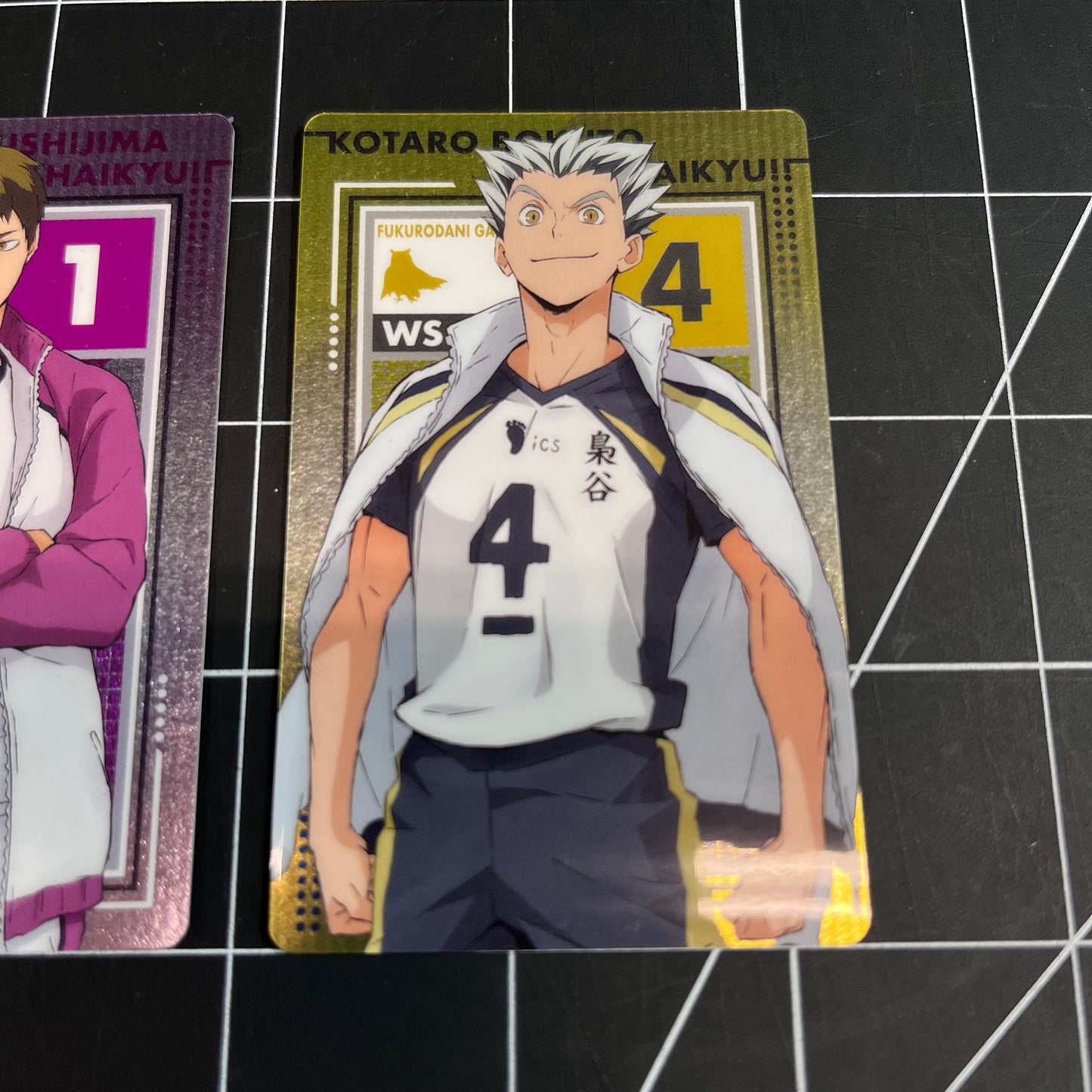 Haikyu!! Season 4 Metallic Trading Card Shiratorizawa Academy & Fukurōdani Academy