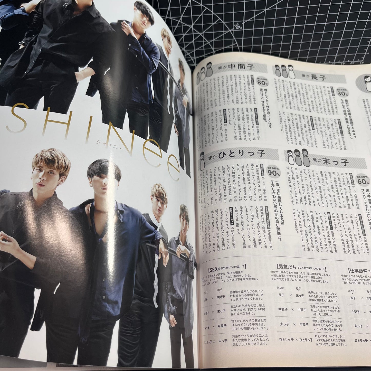 SHINee Japanese Magazine Anan with 8 Double-Sided Postcards