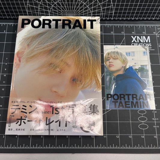 Taemin Japan Photobook PORTRAIT (Normal Cover Edition) - Postcard Included