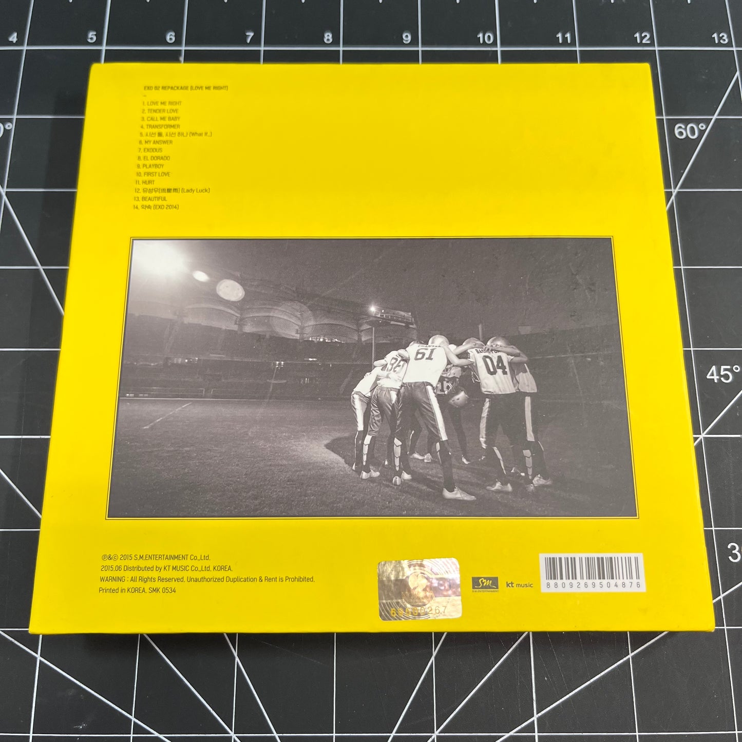 EXO The 2nd Repackage Album Love Me Right (Korean Version) - No Photocard