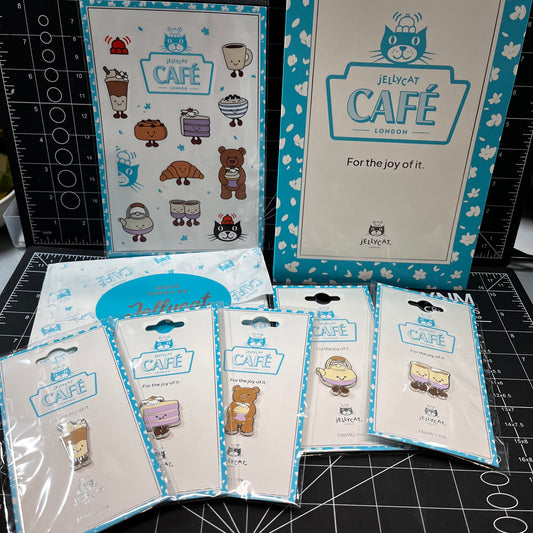 Jellycat Amusable Shanghai Exclusive Cafe Full Set of Pins with Inclusions