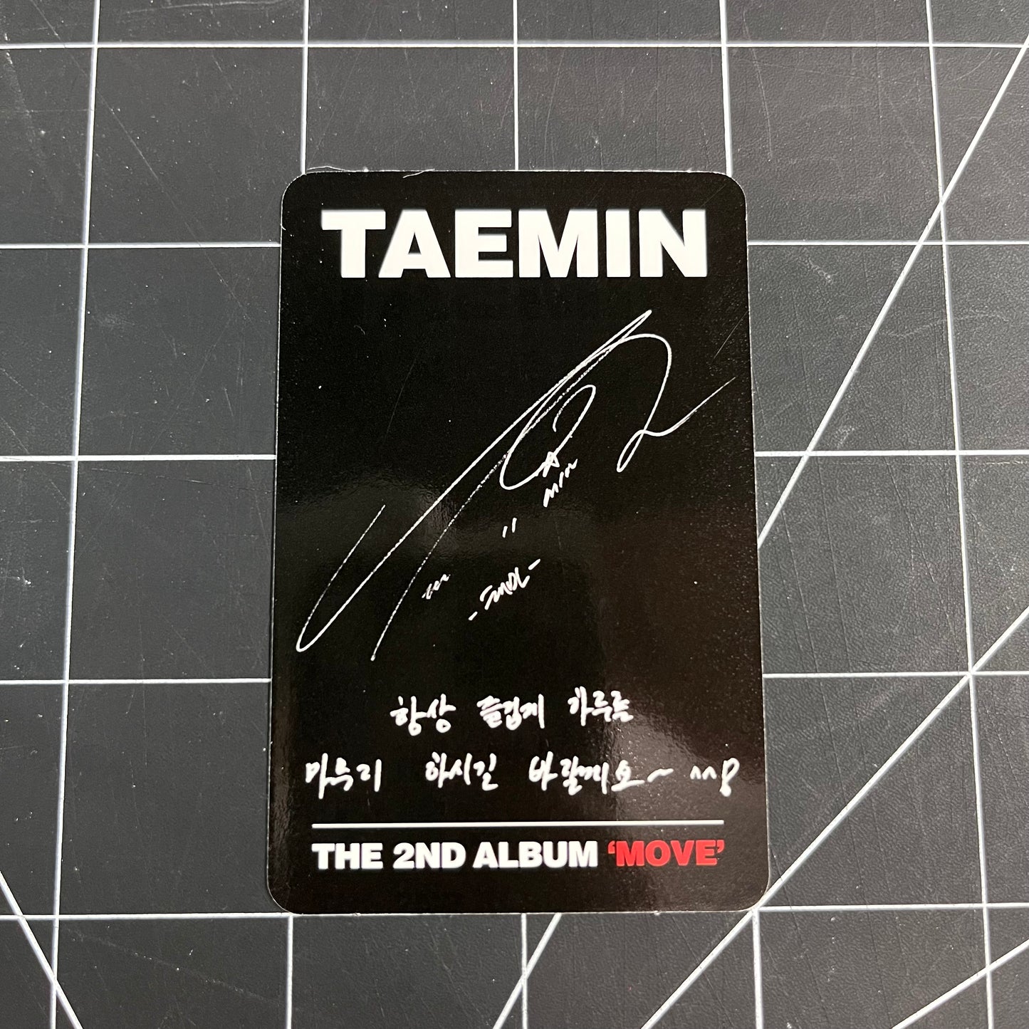 Taemin The 2nd Album MOVE - Photocard Only