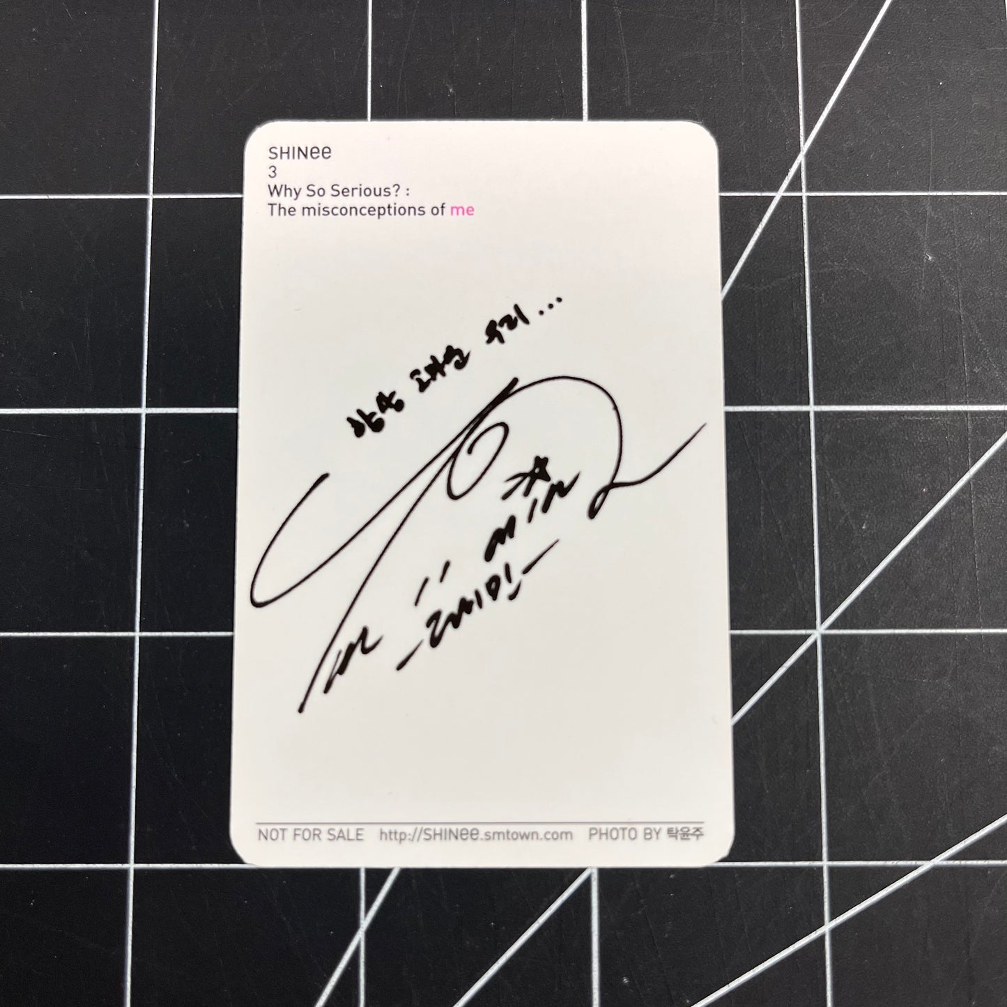 SHINee Why So Serious?: The Misconception of Me - Taemin Photocard