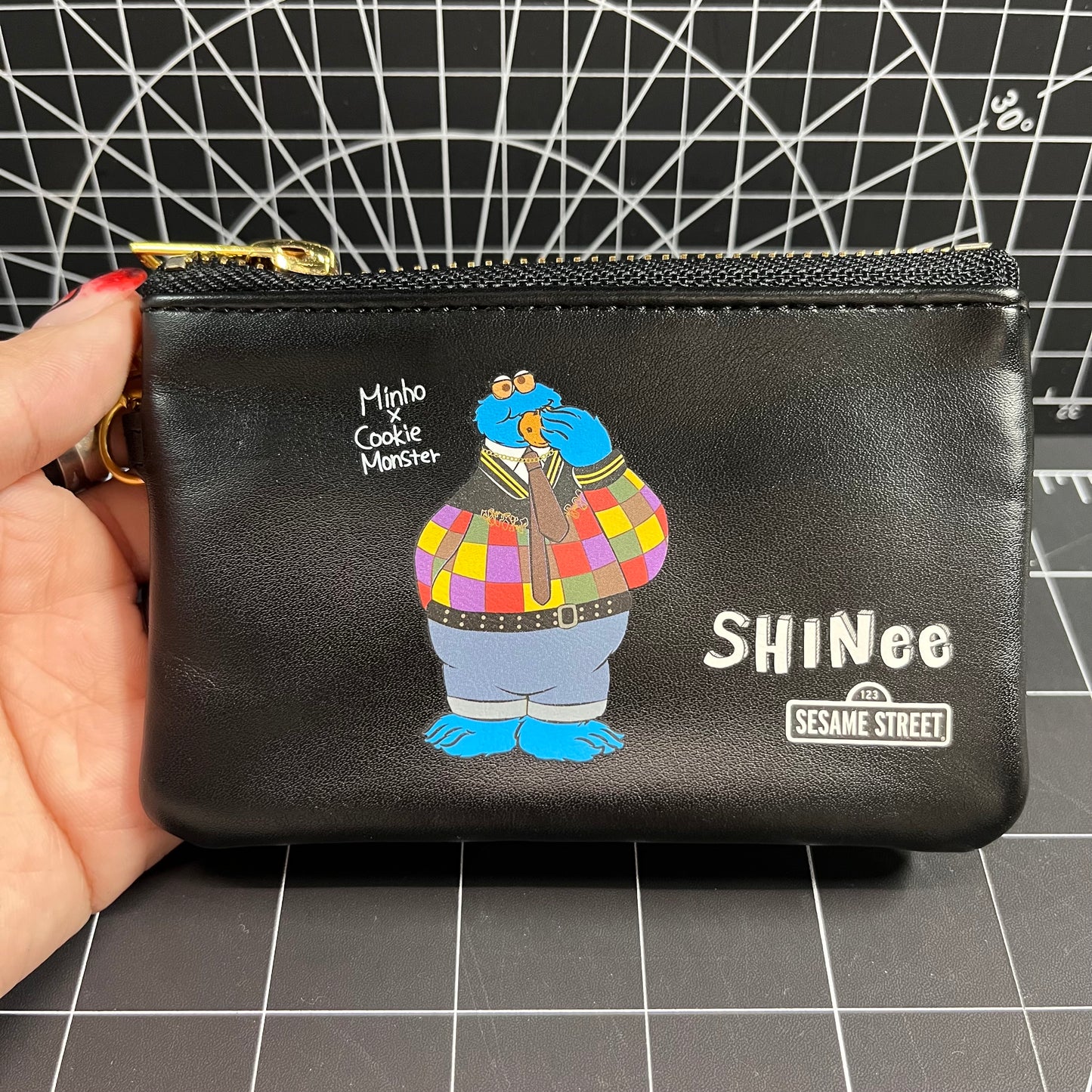 SHINee X Sesame Street Collaboration - Minho Cookie Monster Small Pouch