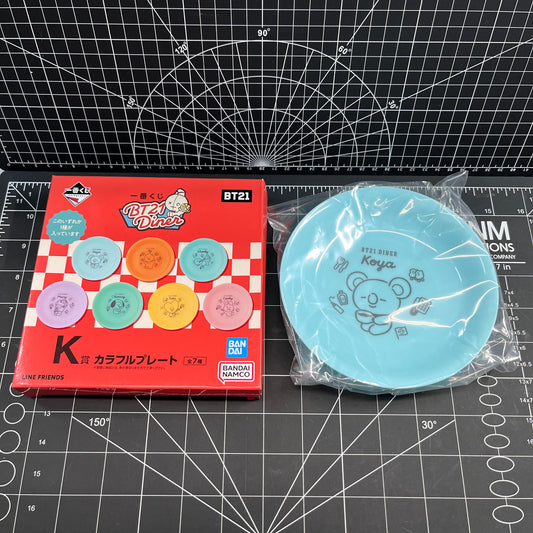 BTS BT21 Diner Official Merchandise Deep Plastic Plate/Dish - Koya (RM)