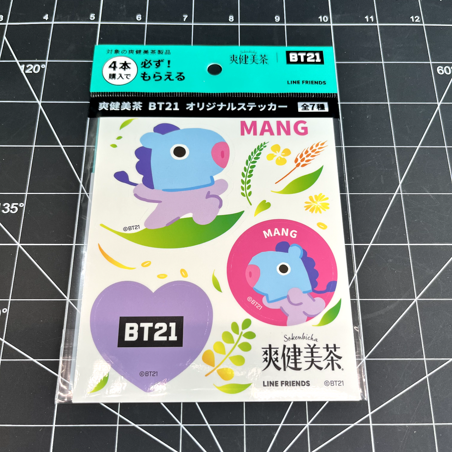 BTS BT21 LINE Friends Sokenbicha Official Stickers - J-Hope MANG