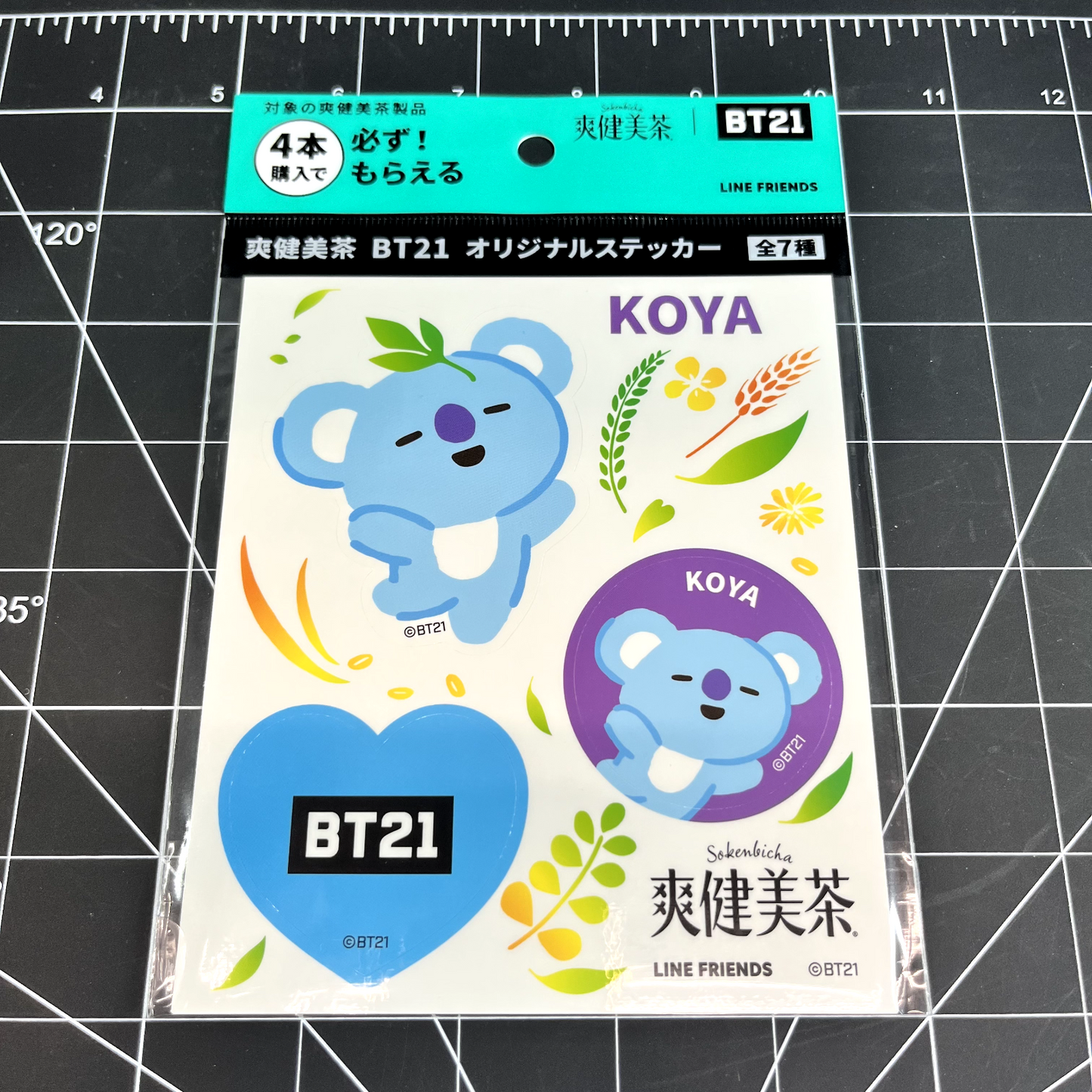 BTS BT21 LINE Friends Sokenbicha Official Stickers - RM KOYA