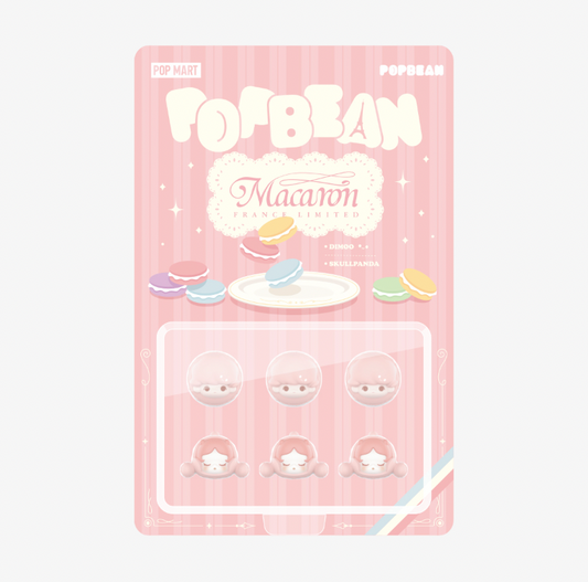 Pre-Order (14th March) POPMART POP BEAN Macaron France Limited Dimoo & Skullpanda