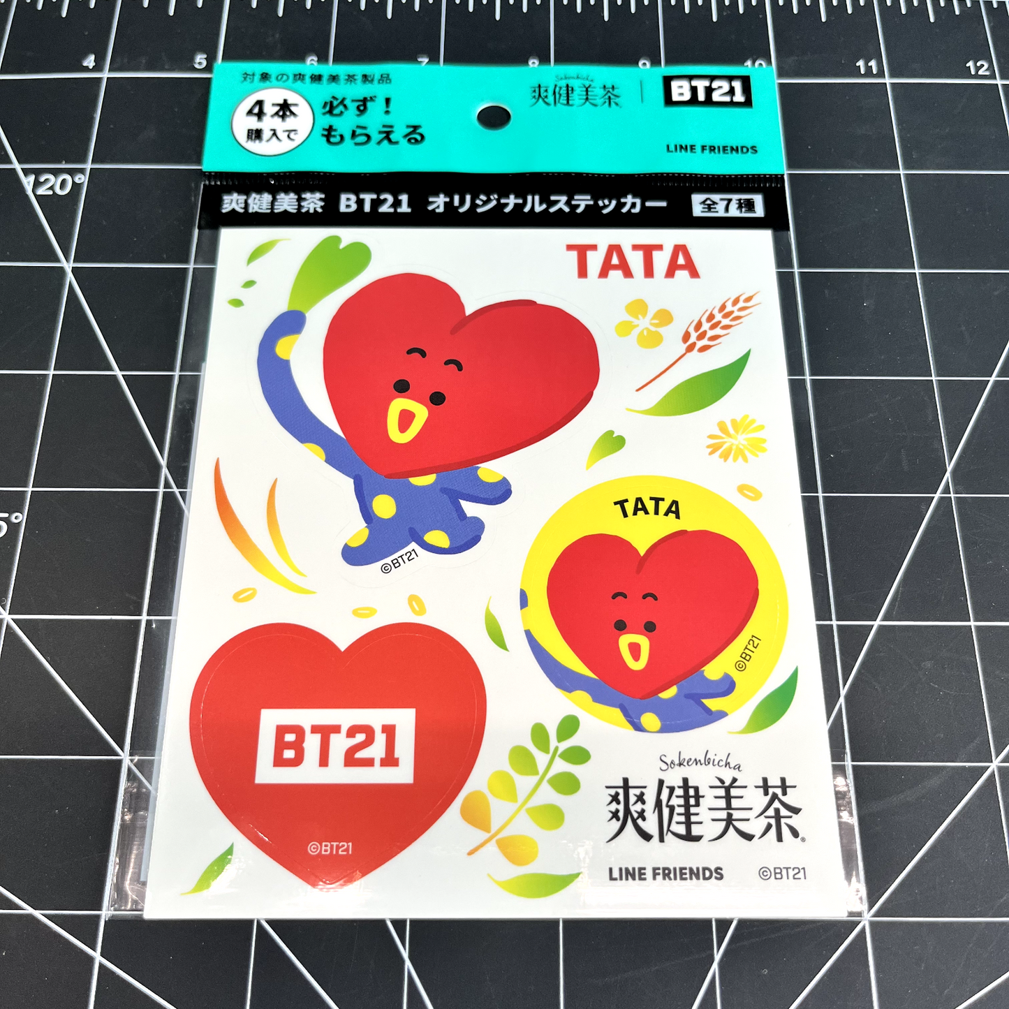 BTS BT21 LINE Friends Sokenbicha Official Stickers - V TATA