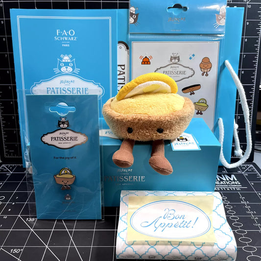 Pre-Order (14th March) Jellycat Amusables Paris Patisserie Collette Tarte Au Citron