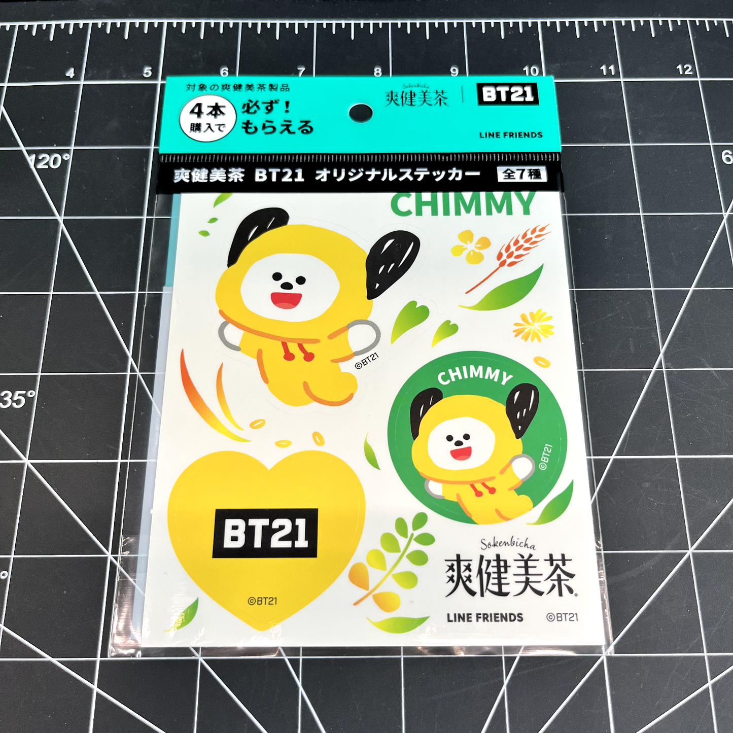 BTS BT21 LINE Friends Sokenbicha Official Stickers - Jimin CHIMMY