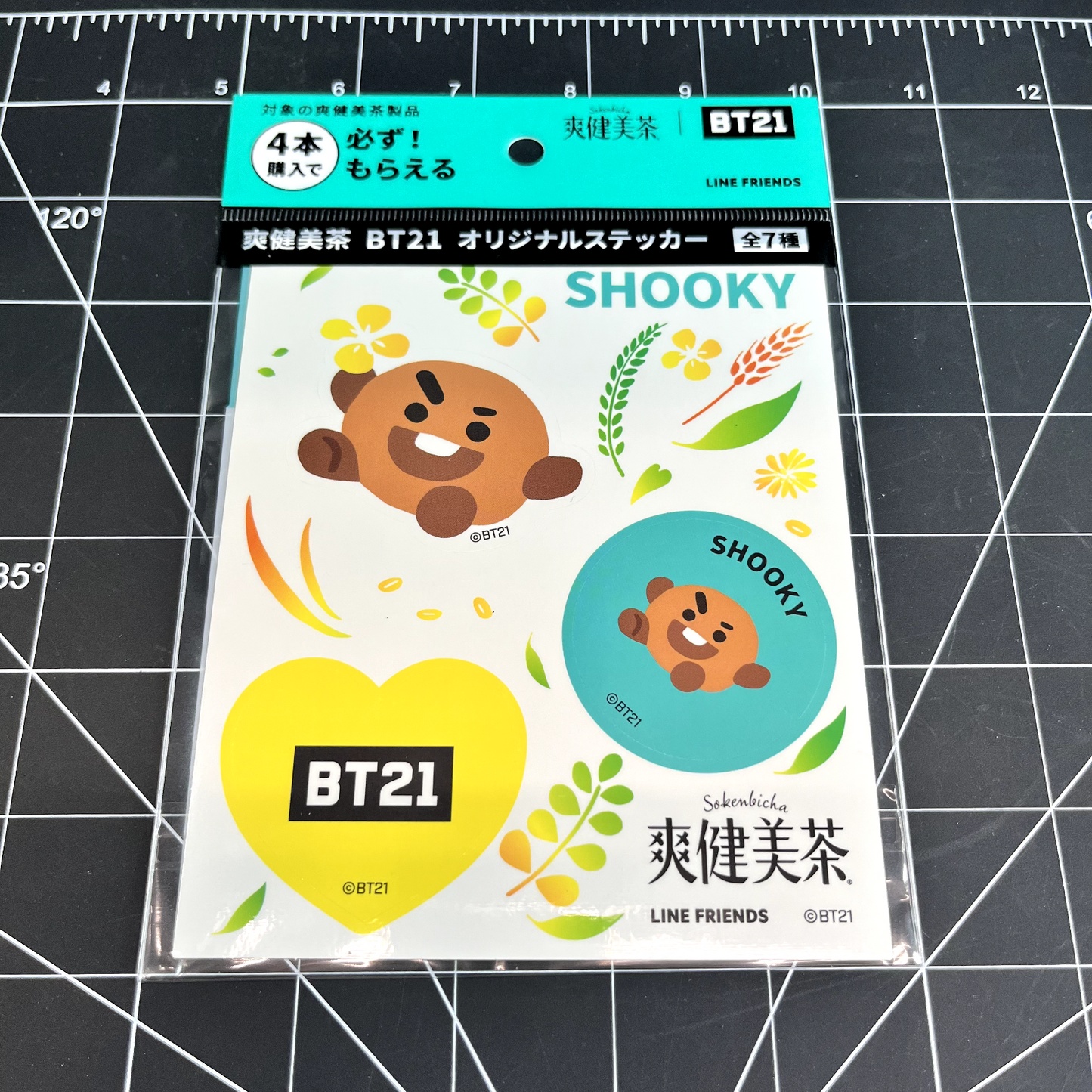 BTS BT21 LINE Friends Sokenbicha Official Stickers - Suga SHOOKY